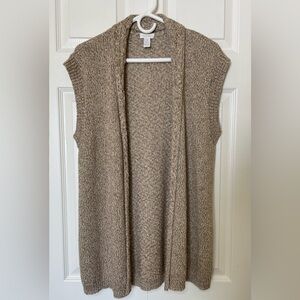 Chico's Open Front Knit Cardigan - Brown